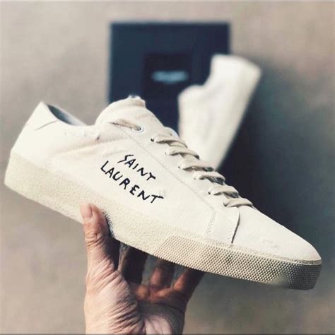 white ysl|white ysl shoes.